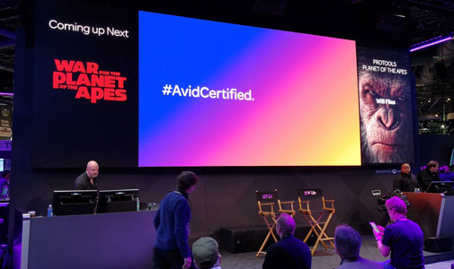 Stand AVID au salon NAB, États-Unis