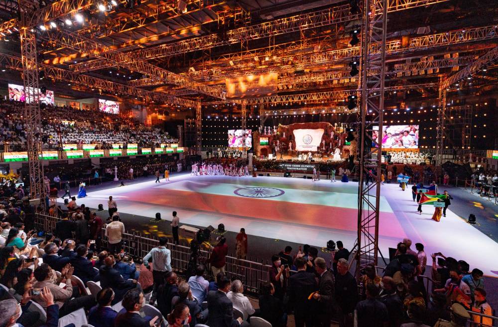 Inauguration de la 44e olympiade d’échecs de la FIDE, Inde